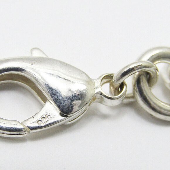 Tiffany & Co. 1837 Titanium Bar Chain Bracelet 7" Silver 925 Auth w/Bag k1041 - Picture 7 of 8